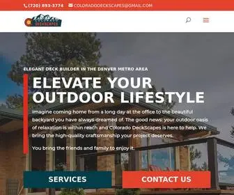 Coloradodeckscapes.com(Colorado Deckscapes) Screenshot