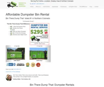 Coloradodumpsterrentals.com(Bin There Dump) Screenshot