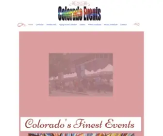 Coloradoevents.org(Colorado Events) Screenshot