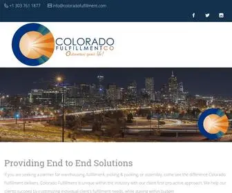 Coloradofulfillment.com(Colorado Fulfillment Company) Screenshot