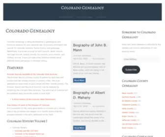 Coloradogenealogy.com(Coloradogenealogy) Screenshot
