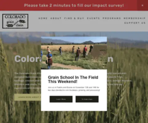 Coloradograinchain.com(Colorado Grain Chain) Screenshot