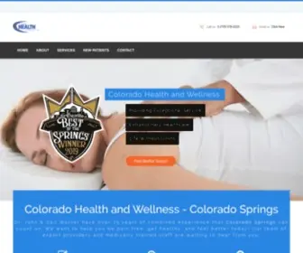 Coloradohealthandwellness.com(Chiropractor Colorado Springs) Screenshot