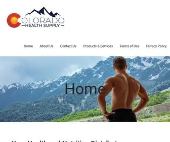 Coloradohealthsupply.com(Your Health and Nutrition Distributor) Screenshot