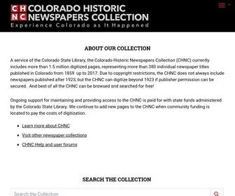 Coloradohistoricnewspapers.org(Colorado Historic Newspapers Collection) Screenshot