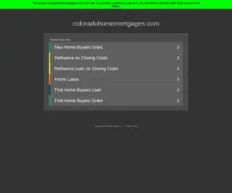 Coloradohomemortgages.com(Coloradohomemortgages) Screenshot