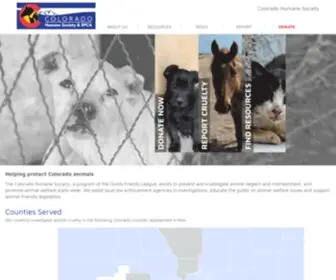Coloradohumane.org(The Colorado Humane Society & SPCA (CHS)) Screenshot