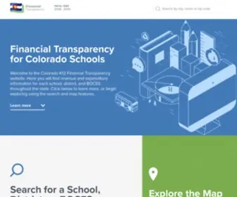 Coloradok12Financialtransparency.com(Colorado Financial Transparency) Screenshot
