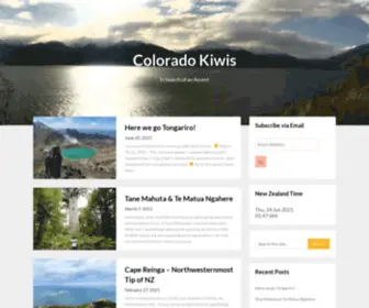 Coloradokiwis.com(In Search of an Accent) Screenshot