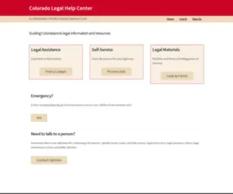 Coloradolegalhelpcenter.us(Colorado Legal Help Center) Screenshot