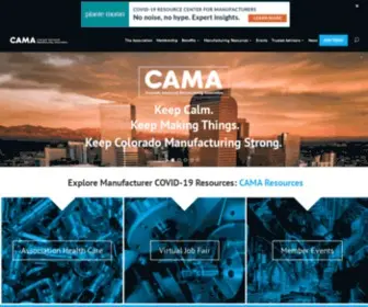 Coloradomanufacturing.org(Colorado Advanced Manufacturing Association (CAMA)) Screenshot