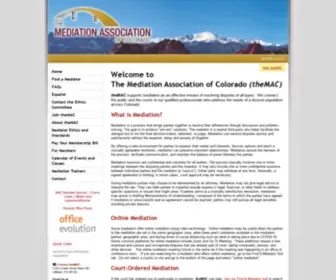 Coloradomediation.org(The Mediation Association of Colorado) Screenshot