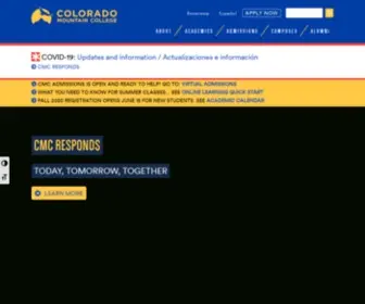 Coloradomtn.edu(Colorado Mountain College) Screenshot