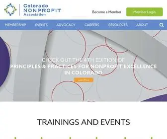 Coloradononprofits.org(Colorado Nonprofit Association) Screenshot