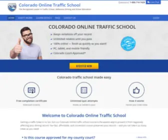 Coloradoonlinetrafficschool.com(Colorado Online Traffic School) Screenshot