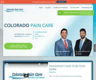 Coloradopaincare.com(Colorado Pain Care) Screenshot