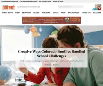 Coloradoparent.com(Colorado Parent) Screenshot