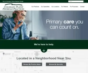 Coloradoplainsphysicianpractices.com(Colorado Plains Medical Center) Screenshot