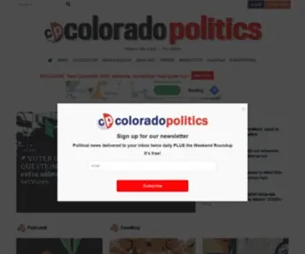 Coloradopolitics.com(Colorado Politics (formerly The Colorado Statesman)) Screenshot