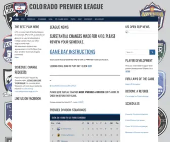 Coloradopremierleague.com(Colorado Premier League) Screenshot