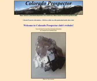 Coloradoprospector.com(Colorado Prospector Club) Screenshot