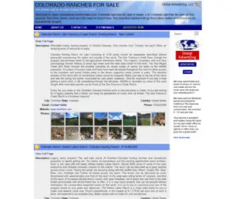 Coloradoranchesforsale.com(Colorado ranches for sale) Screenshot