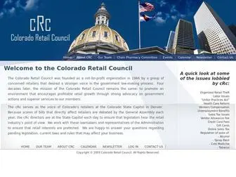 Coloradoretail.org(Colorado Retail Council) Screenshot