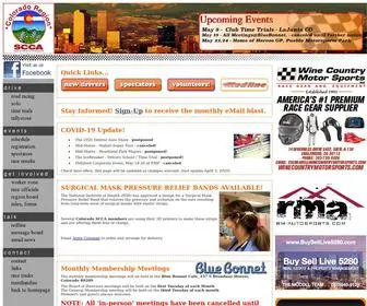 Coloradoscca.org(Colorado Region SCCA) Screenshot