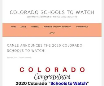 Coloradoschoolstowatch.com(Colorado Association of Middle Level Education) Screenshot