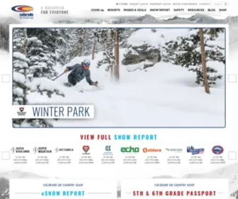 Coloradoski.com(Colorado Ski Country USA) Screenshot