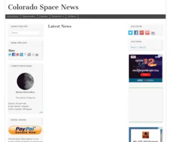 Coloradospacenews.com(Colorado Space News) Screenshot