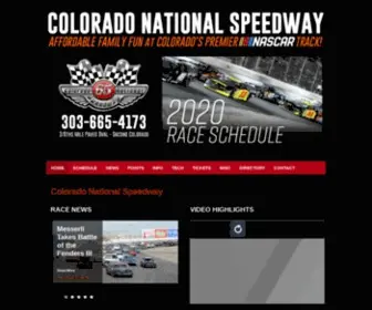 Coloradospeedway.com(Colorado National Speedway) Screenshot
