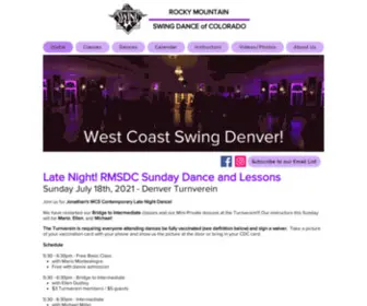 Coloradoswingdance.org(RMSDC 2021) Screenshot