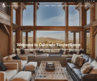 Coloradotimberframe.com(Colorado Timberframe) Screenshot