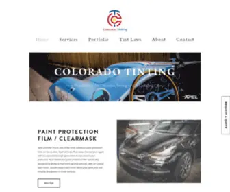 Coloradotinting.com(Colorado Tinting) Screenshot