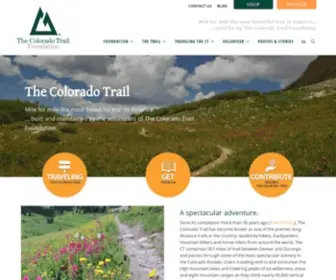 Coloradotrail.org(The Colorado Trail is a premier backcountry (567 miles)) Screenshot