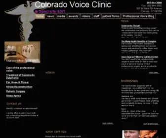 Coloradovoiceclinic.com(Colorado Voice Clinic) Screenshot