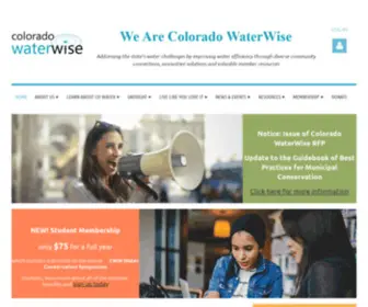 Coloradowaterwise.org(Colorado WaterWise Home) Screenshot