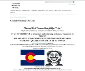 Coloradowholesaledye.com(Colorado Wholesale Dye Corp) Screenshot