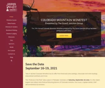 Coloradowinefest.com(Colorado Winefest) Screenshot