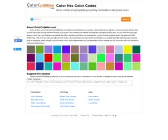 Colorcodehex.com(Color Hex Color Codes) Screenshot