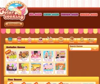 Colorcookinggames.com(Play Free Online Cooking Games for Girls) Screenshot