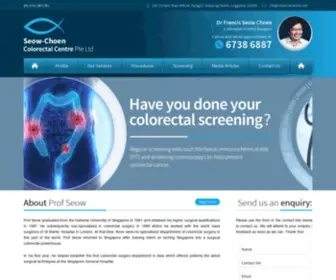 Colorectalcentre.com(Singapore Colorectal & Colon Surgeon Dr Seow Choen of Seow) Screenshot