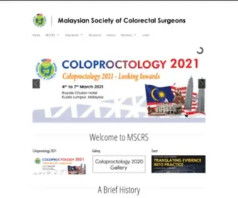 Colorectalmy.org(MSCRS) Screenshot