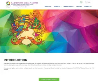 Colorexindia.com(Reactive Dyes Manufacturers) Screenshot
