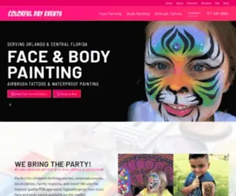 Colorfuldayevents.com(Orlando Face Painting) Screenshot