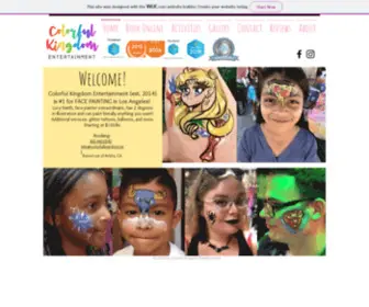 Colorfulkingdom.net(Colorful Kingdom Entertainment Face Painting) Screenshot