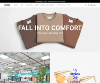 Colorfulstandard.se(The world's best organic fashion essentials. Made in Portugal. Colorful) Screenshot