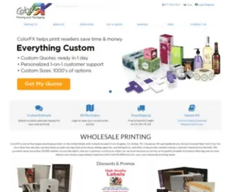 ColorfXweb.com(Printing Company) Screenshot