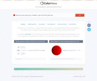 Colorhexa.com(Color Hex) Screenshot